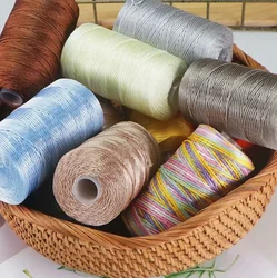 100g New Summer Crochet Yarn 1.5mm Cord Thin Ice Cotton Thread for Hand Knitting Bag Hat Shoes Hilo Yarn