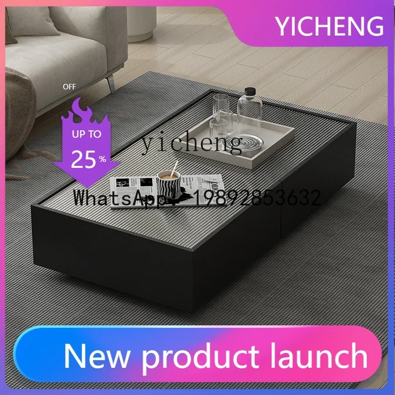 

GZ5 Square Cloud Tea Table Solid Wood Household Small Apartment Rectangular Simple White Coffee Table TV Cabinet