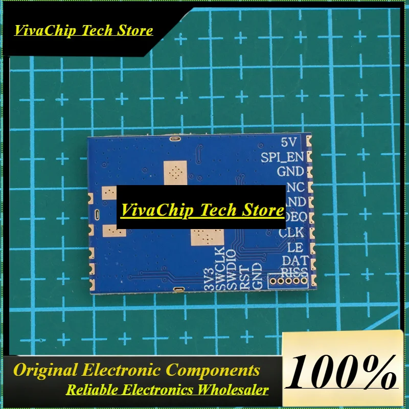 VIVaS1PCS RX8200 6G-8.2GHz VRX FPV Video Receiver Module With SPI 1.2~0.6V RSSI Output Dip Switch Support 16 Frequency Points