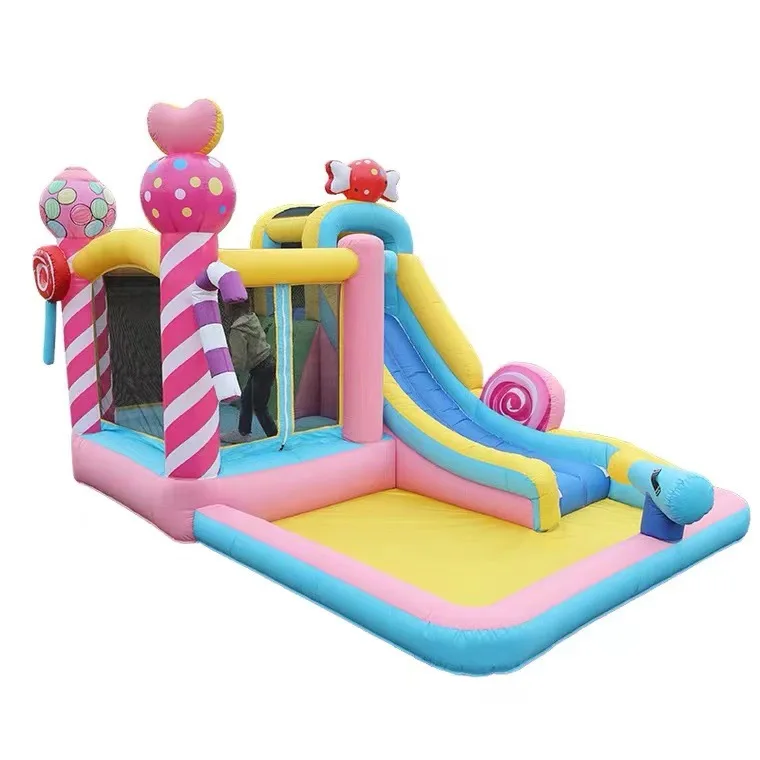 New inflatable castle outdoor square playground inflatable castle indoor stall parent-child toy trampoline children image 2