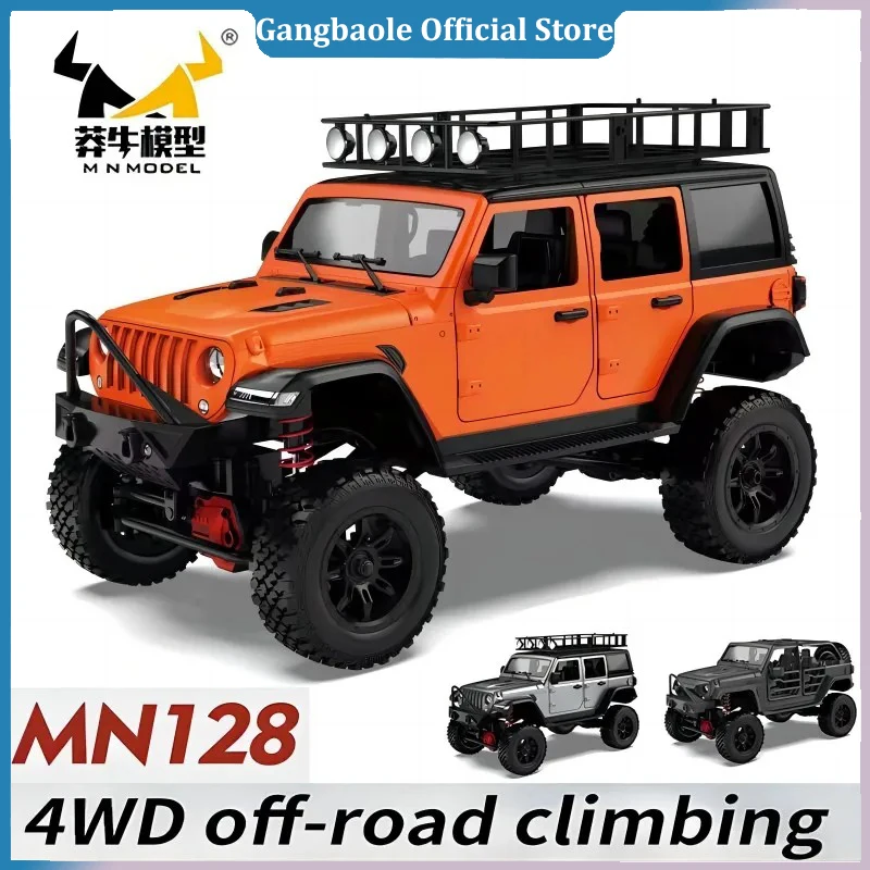 

RC Crawler 4x4 Car MN128 2.4G Climbing Buggy Professional with LED Light Full Scale Remote Control Cars Toys for Boys Gift