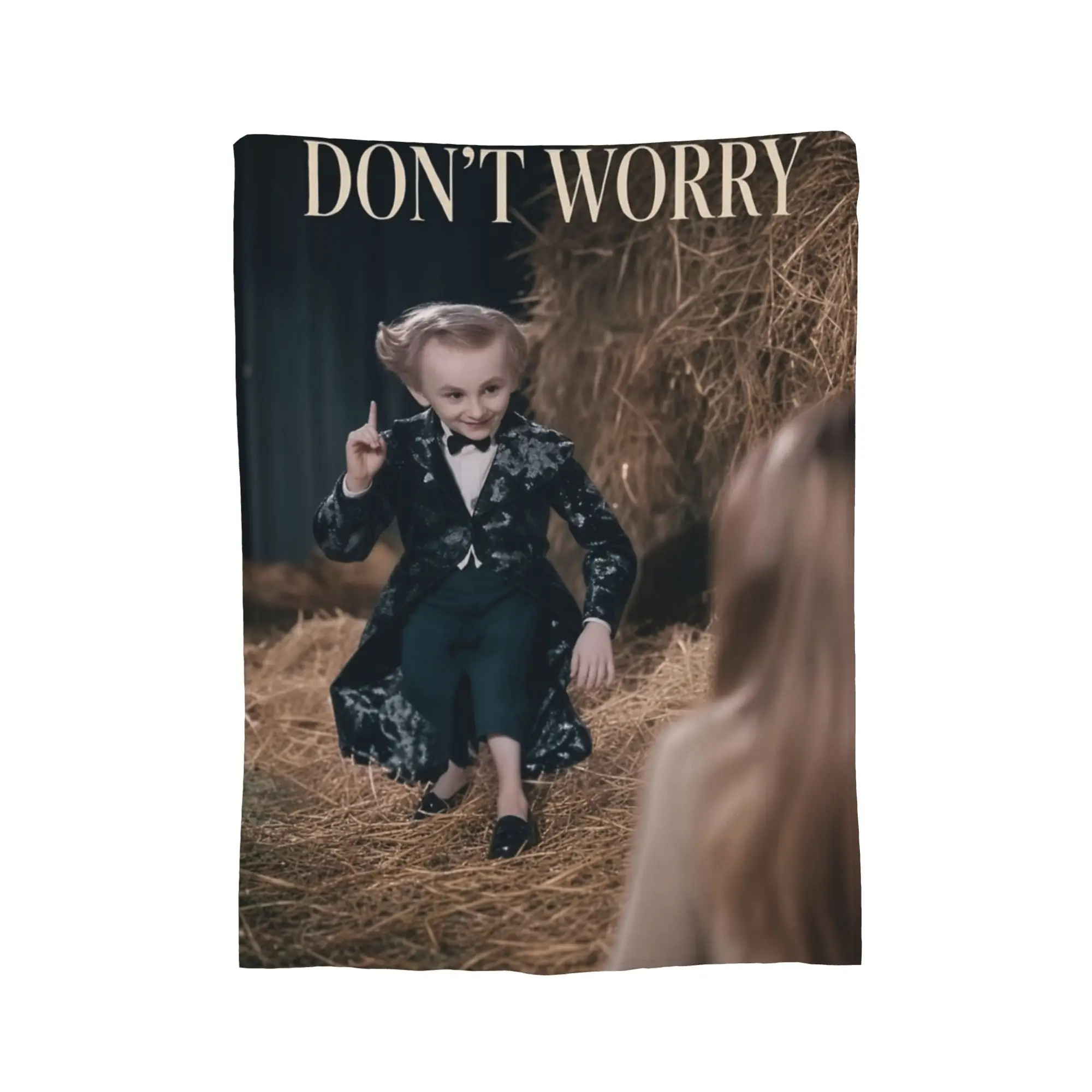 Rumpelstiltskin Tiptoeing Don't Worry Pointing Meme Blanket Cover Fleece  Thin Throw Blankets for Bedroom Sofa Bed Rug