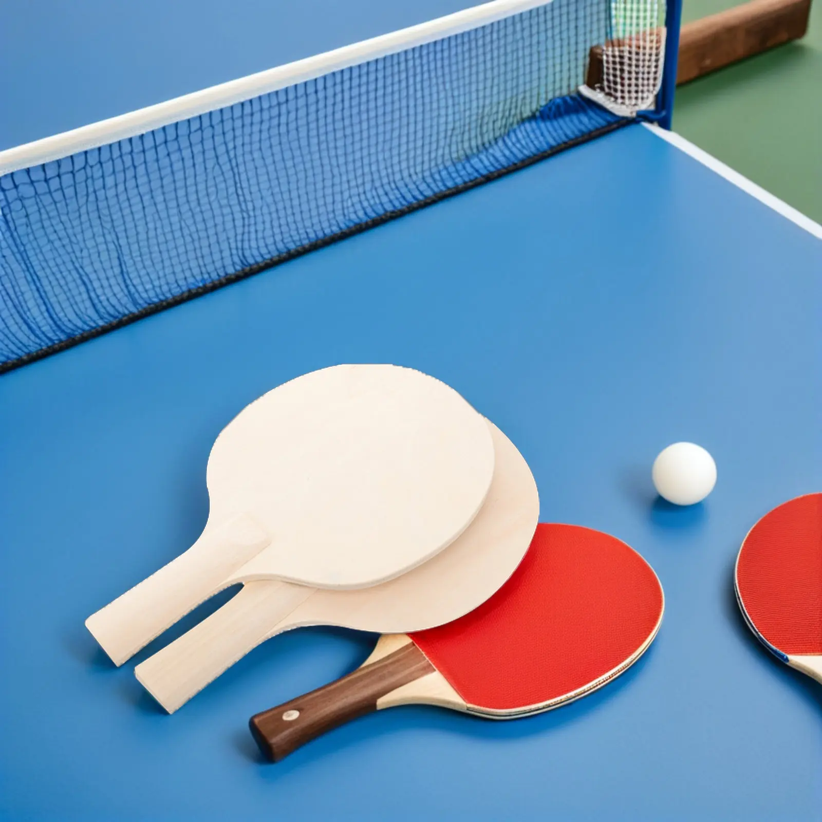 

Набор из 6 деревянных заготовок для настольного тенниса (DIY), неокрашенные, для творчества, тренировок, соревнований и спортивных игр