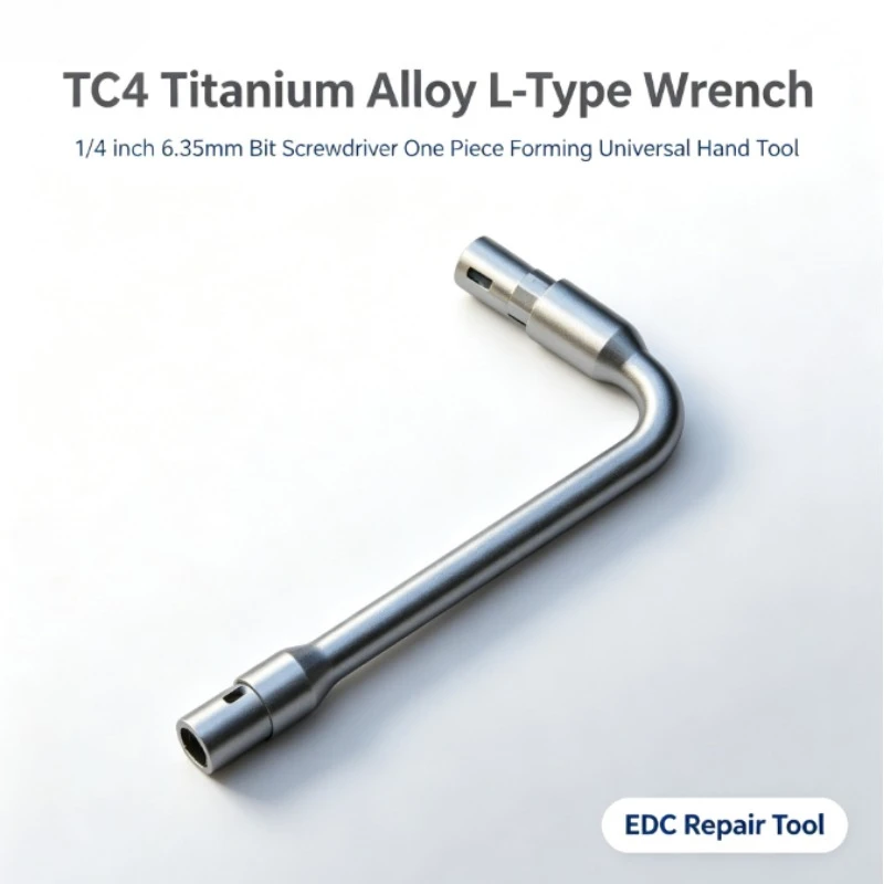 Für TC4 Titanlegierung L-Typ Schraubenschlüssel Einteilig Geformt 1/4 Zoll 6,35mm Bit Schraubendreher Universelles Handwerkzeug