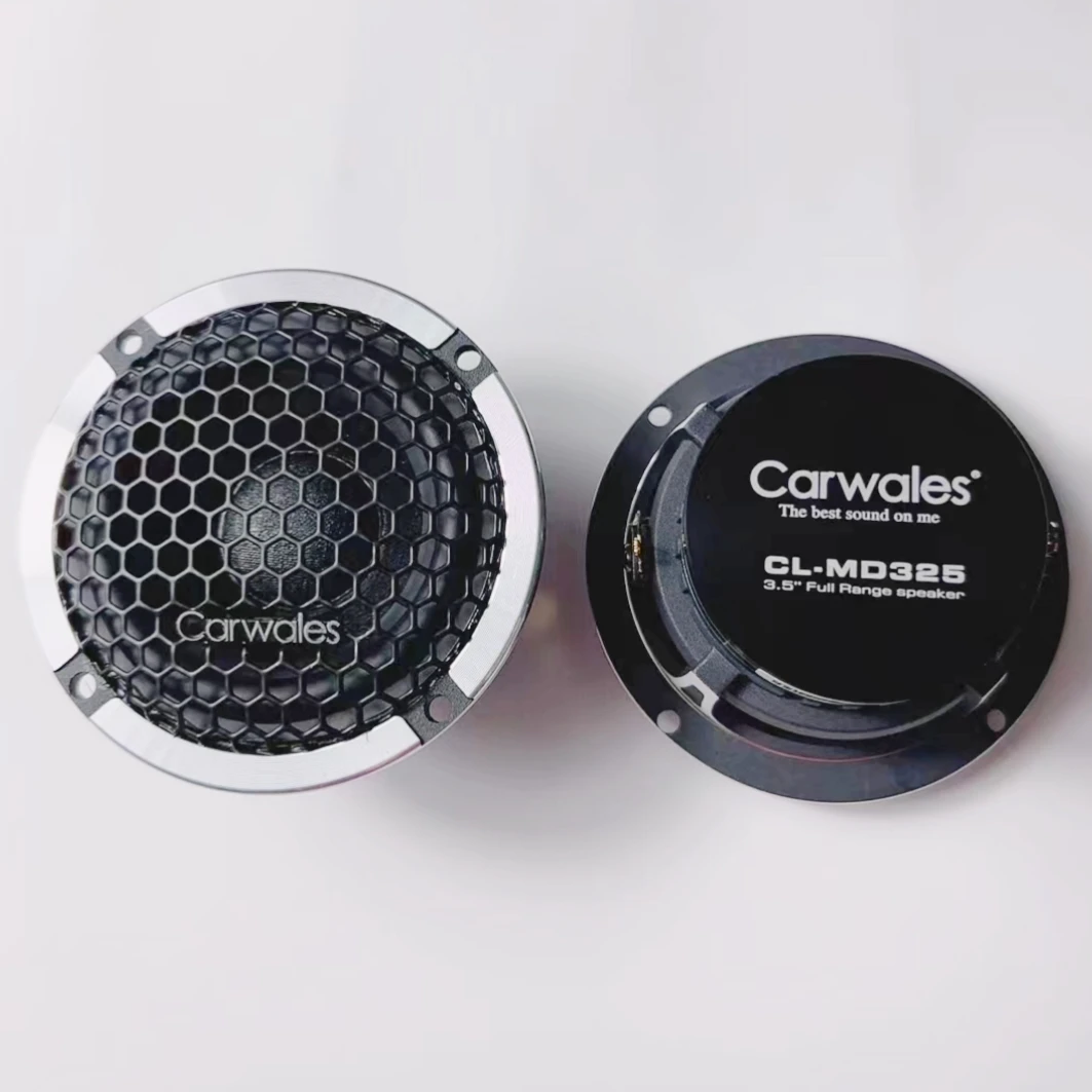Automobile GM 3.5-inch 80W Mid-range Speaker Door Audio Improved Edition Modified Speaker with Capacitor.