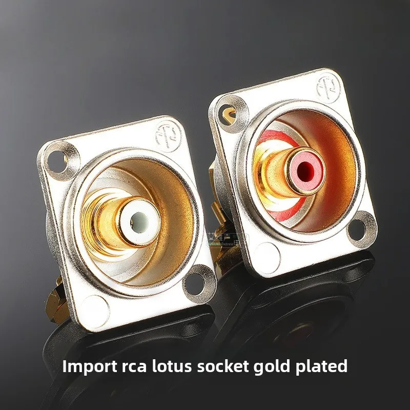 Gold plated RCA Socket Metal Panel Mount Terminal Chassis NF2D-2 NF2D-9 Audio Jack Connector Original Parts
