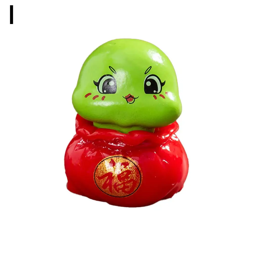 2025 Capodanno Del Serpente Ornamento Serpente Fortunato che attira la ricchezza Home Desktop Interni Figurine Accessori Decorazione Auto O5U2
