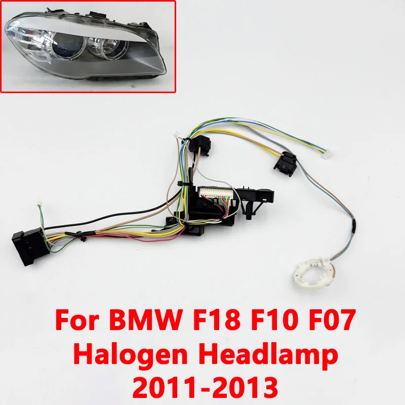 

For BMW 5 Series F10 F18 halogen headlamp internal harness plug line group