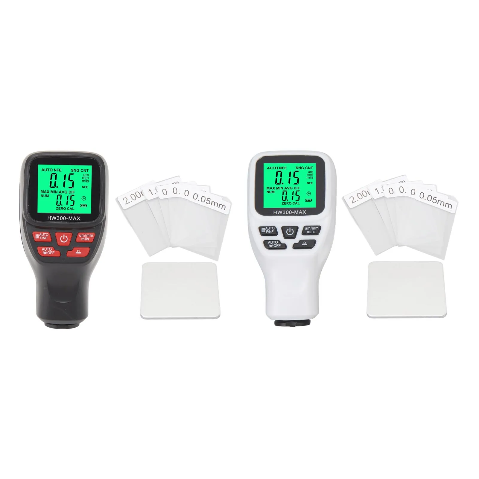 

Измеритель толщины покрытия 0‐2000 мкм Инструмент для измерения толщины пленки Цифровой дисплей Многофункциональный с питанием от батареи для мастерской