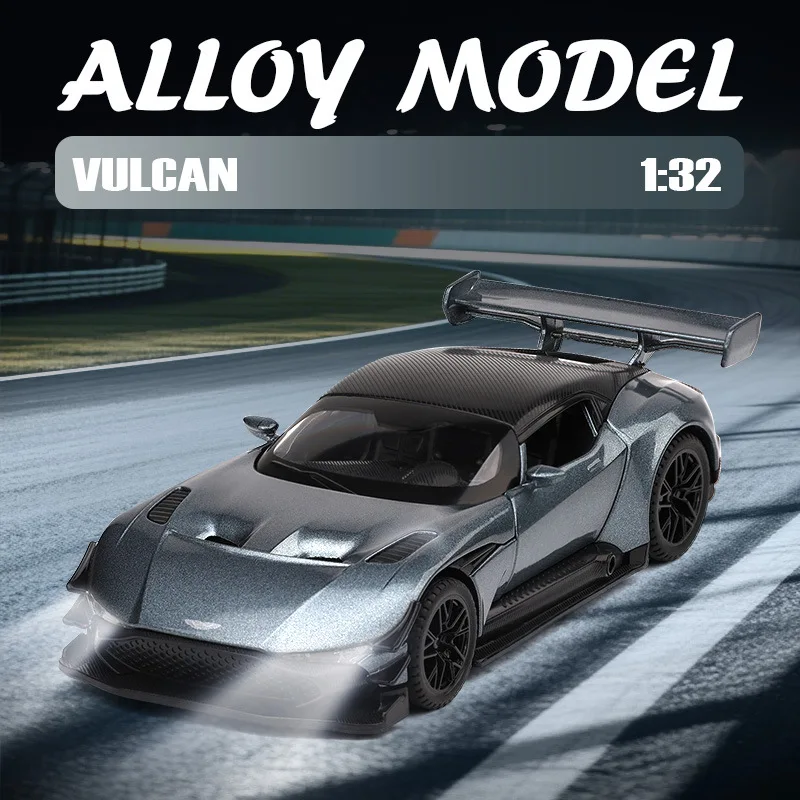 

1:32 Aston Martin Fire God Revival, модель автомобиля из сплава со звуком и светом, подарок на день рождения для мальчика, коллекция игрушек премиум-класса с текстурой