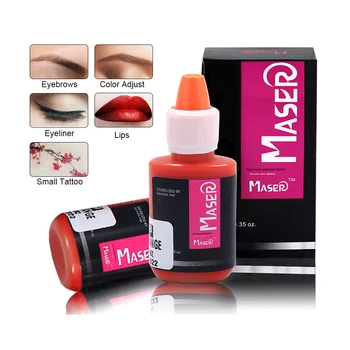 Permanent Make-Up Microblading Pigment Farbe Tattoo Tinte Für Augenbrauen Eyeliner Lip Patrone Maschine Tattoo Versorgung Braun 25 farben