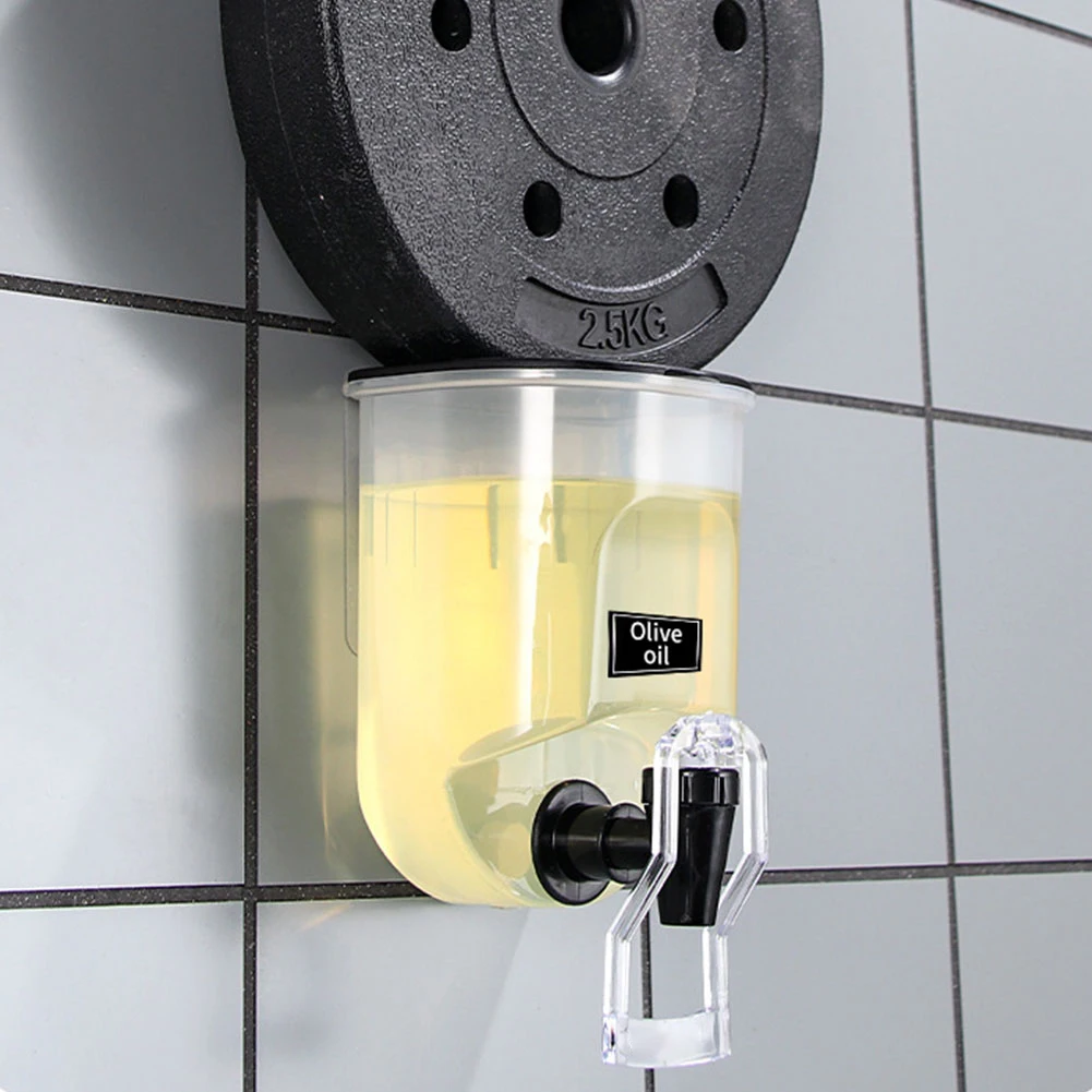 550ml Mouthwash Dispenser for Bathroom Clear Wall Mounted Liquid Toothpaste Breath Freshener Container Mouth Wash Container
