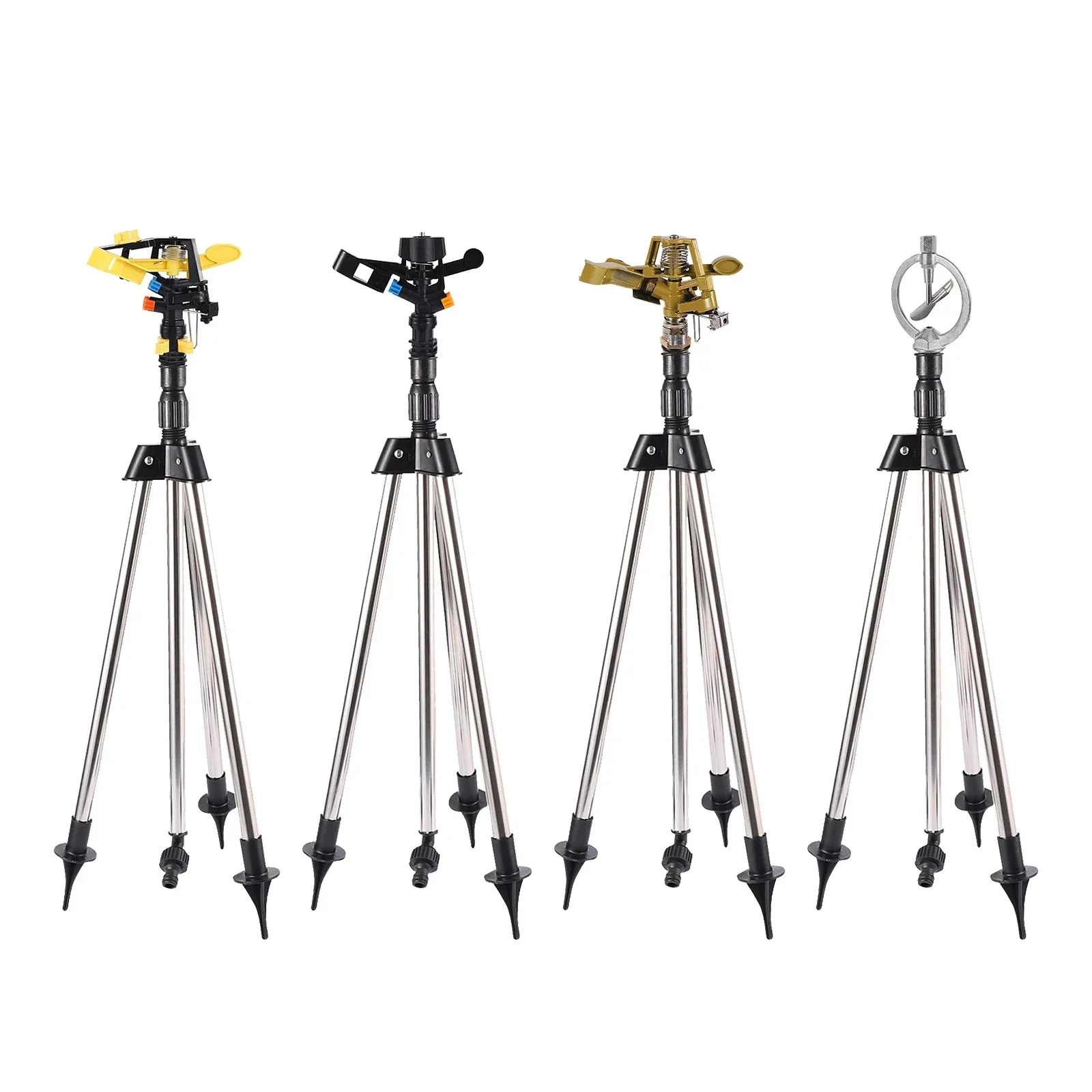 

360° Sprinkler With Tripod Telescopic Support Automatic Rotating Sprayer Garden Lawn Watering system