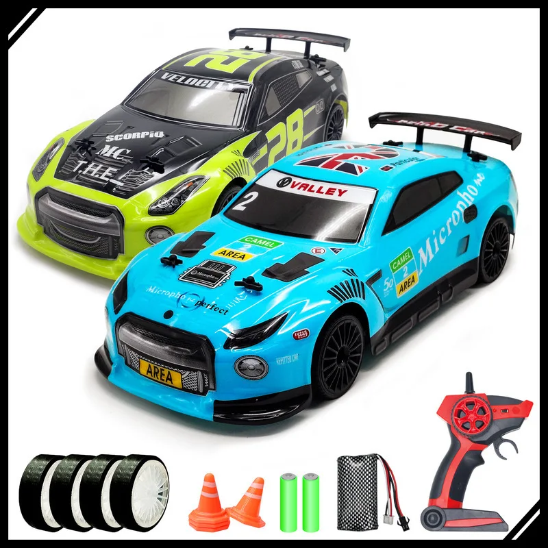 

1:14 2.4G RC Drift Car 4WD Electric High Speed Racing Vehicle with LED Lights, Remote Control Toy for Boys and Adults