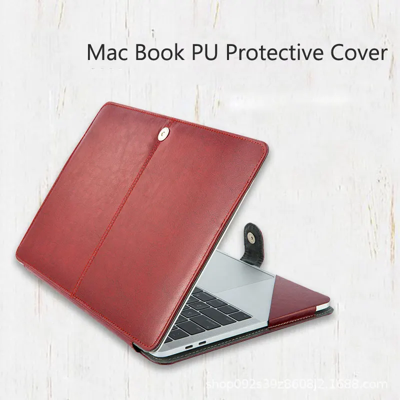 PU Leather Case for Apple MacBook Air Pro Retina Air Pro 16 2020 15 13 12 11 Protective Laptop Cover Bag Mac Book 13.3 15.5