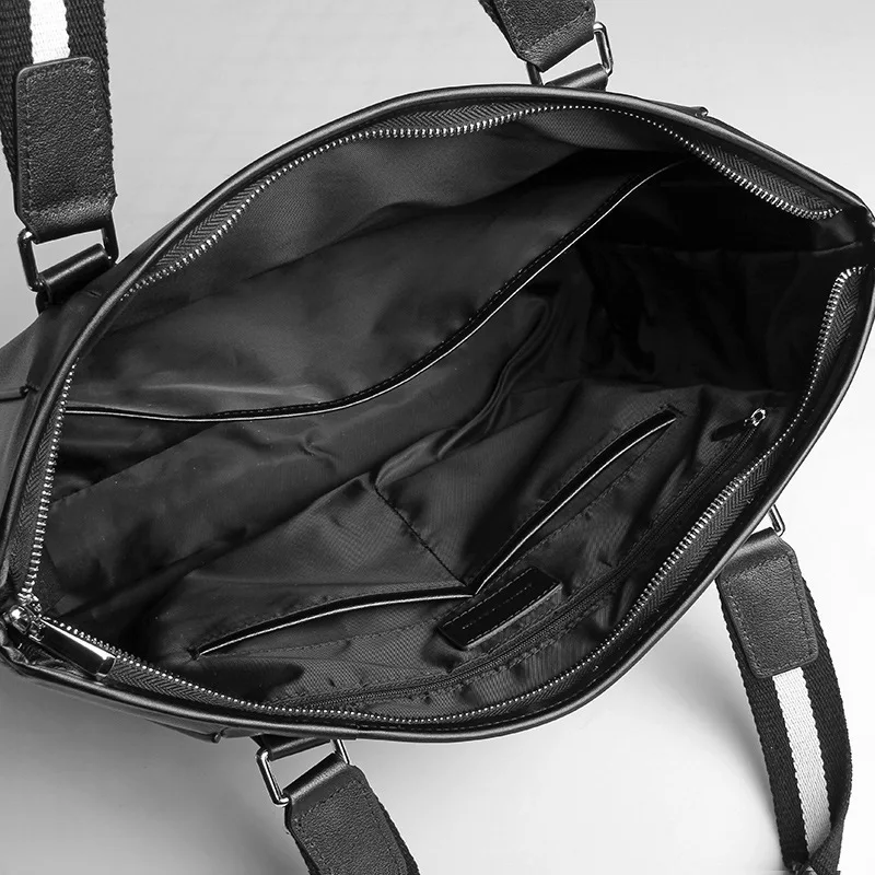 Borsa a tracolla autentica Borse da uomo in pelle Borsa per laptop stile orizzontale Viaggio d'affari da uomo Valigetta di grande capacità Sacoche Homme