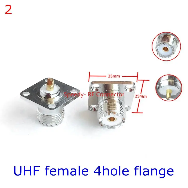 ATXD SO-239 UHF Connector Brass 10 Pieces 7