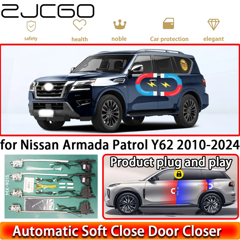 

for Nissan Armada Patrol Y62 2010-2024 OEM Soft Close Door Kit Power Closing Latch System Auto Pull Door Easy Close Plug & Play