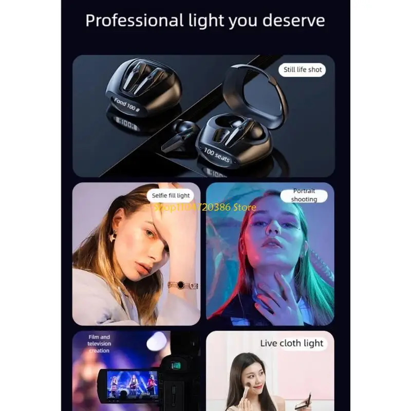 K0EA كاميرا الهاتف الذكي الاحترافية ذات الإضاءة الطويلة CRI96+ 22 خطة خليط من الألومنيوم لعواقب المشهد