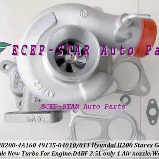 TF035 28200-4A160 49135-04010 Turbo 49135-04011 28200 4A160 49135 04010 Para HYUNDAI Comercial H200 Starex Galloper H1 D4BF 2.5L