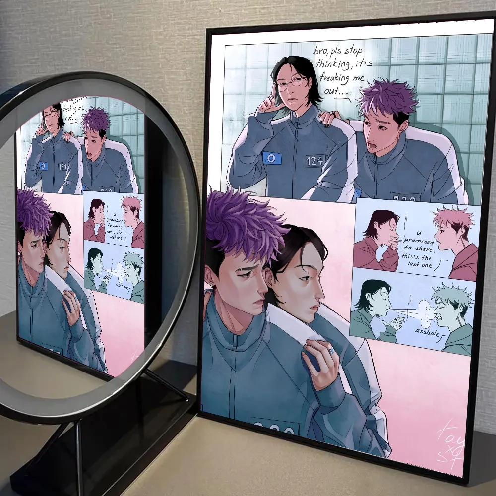 T-Thanos X Nams G-Gyu Thanosxnamgyus ملصق HD الملصقات غرفة المنزل مقهى فن الديكور طلاء جدران صورة