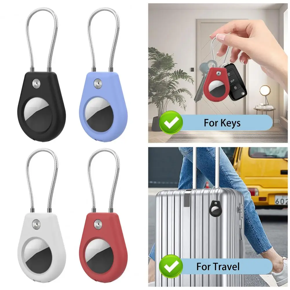 Waterproof AirTag Keychain Holder Protective Case for Apple Airtag Impact-resistant Case with Hexagon Socket Screw for Luggage