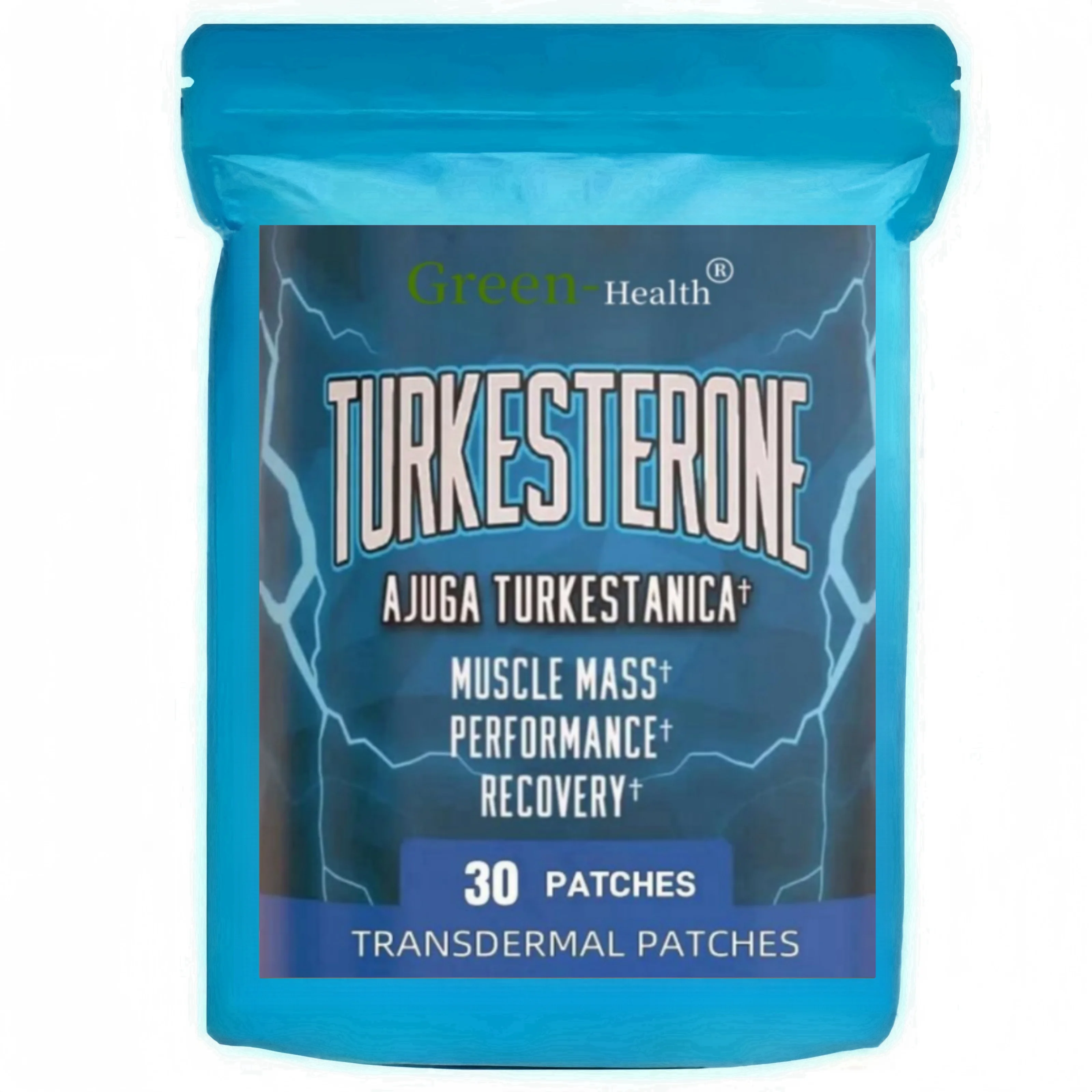 30 Patches Turkesterone Transdermal Patches Ajuga Turkestanica Improve Lean Muscle Mass, Exercise Performance