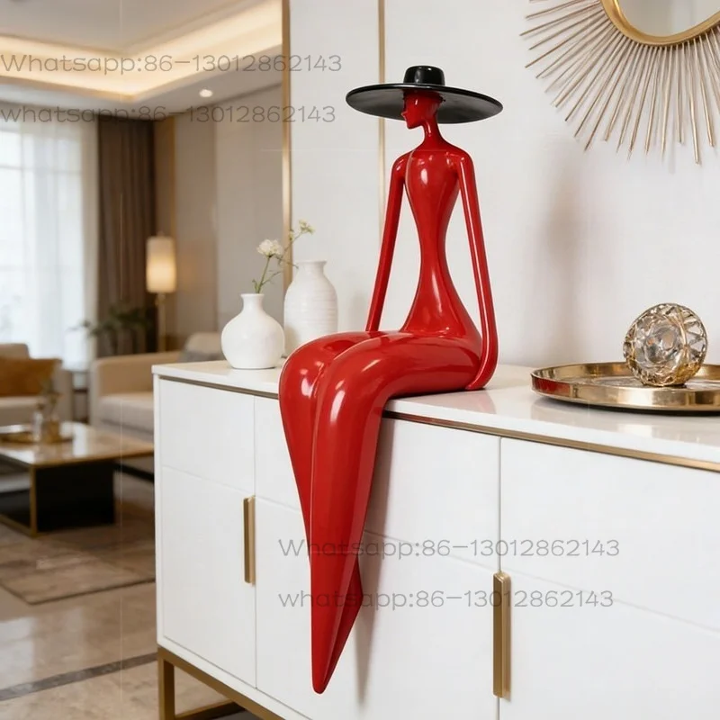 

Sitting ornaments, living room entrance TV cabinet, high-end light luxury handicraft sculptures