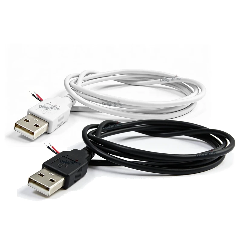 5PCS Pigtail USB Cable 2pin 15cm 22AWG Extension Wire DIY Pigtail Cable For Small Fans Electronic DIY Headphones Mouse LED Strip