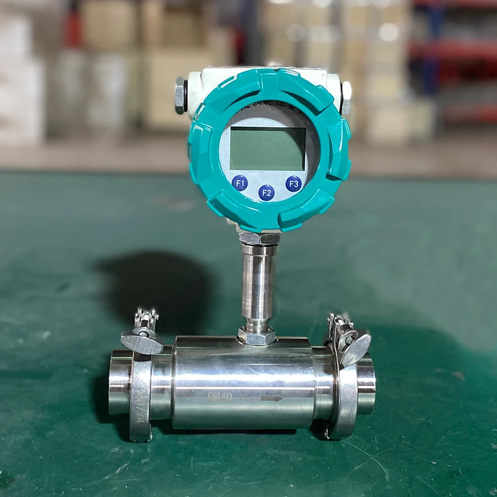 Pulse output dn50 liquid turbine flowmeter 4 inch water flow meter caudalimetro para aceite comestible pipe 3