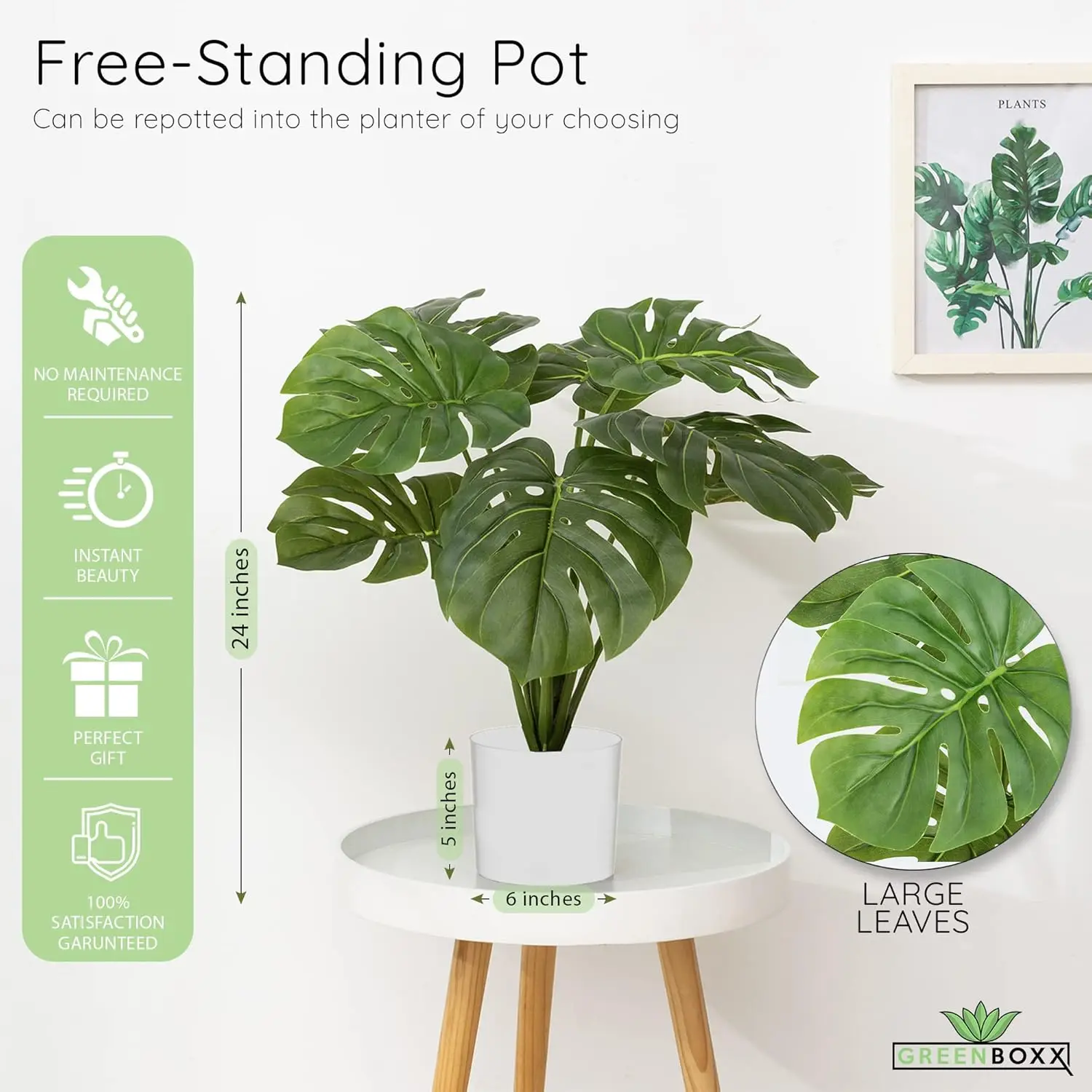 Greenboxx Artificial Monstera Plant 24