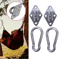 Mount Stainless Heavy Duty Ceiling Hanging Hook Set Swing Chair Bracket Fixed Pad Eye Plate Hanging Hook Hardware Tools