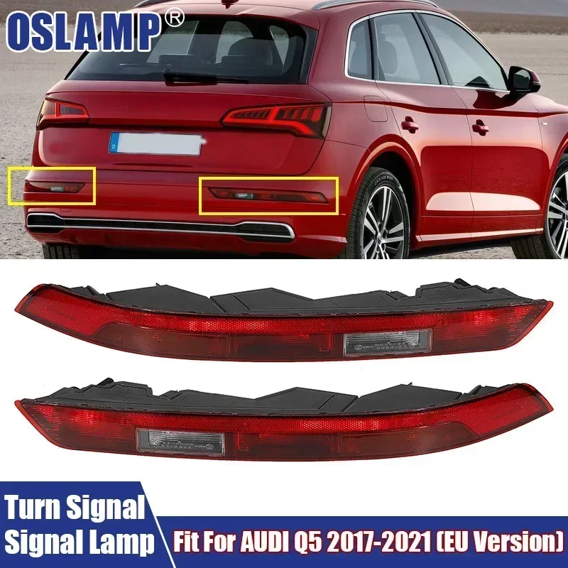 Fanale posteriore sinistro e destro fanale posteriore per auto indicatore di direzione posteriore adatto per Audi Q5 2017-2021 muslimb, muslimah, 80