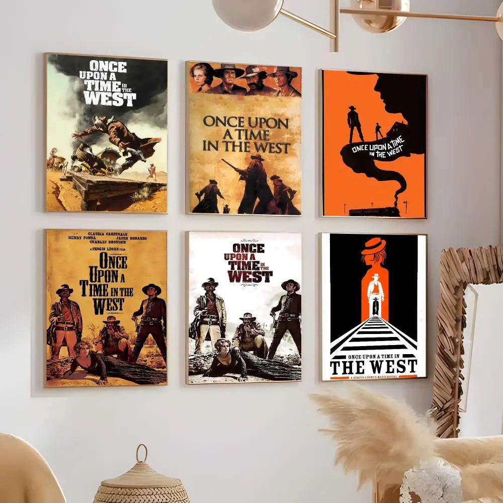 Classic western Once Upon a Time in the West Poster Contemporary Home Wall Ornaments & Stylish Indoor Accents