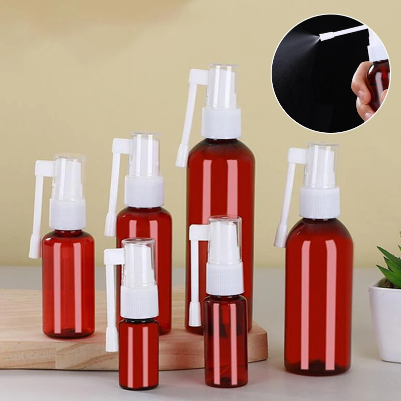 10/20/30/50/80/100ml PET Elephant Nose Spray Bottle Toner Makeup Spray Bottle Light Shield Brown Spray Bottle