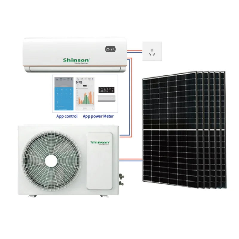 2P Hybrid 18000Btu مكيف هواء يعمل بالطاقة الشمسية يعمل بالطاقة الشمسية نظام مكيف هواء سبليت Uinit