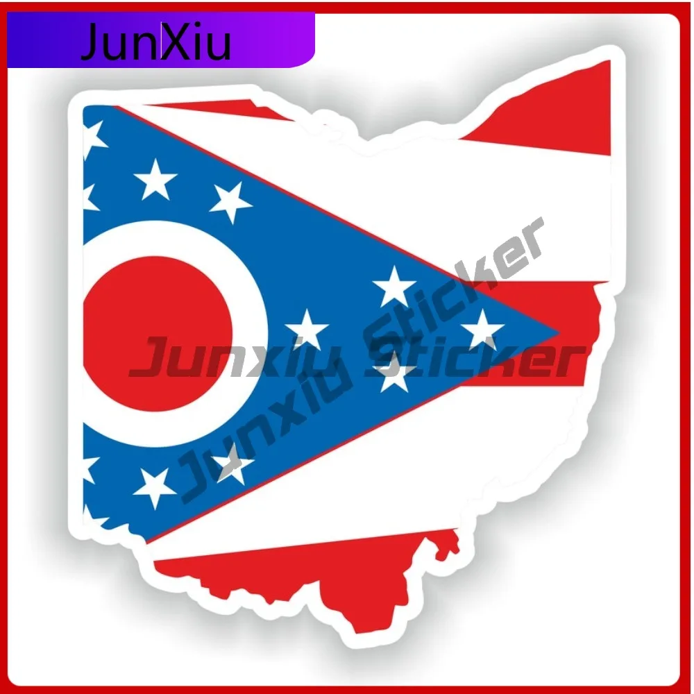 

With National Emblem Detail Ohio Map Flag Trendy Vehicle Body Decoration Fits Vehicle Exterior Decoration Needs Decoration