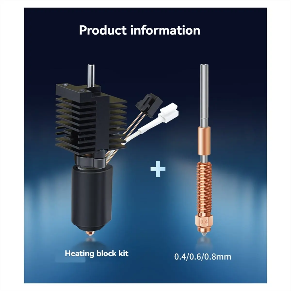 

Комплект хотэнда (FDDT) для Creality K2 Plus: сменный керамический нагревательный блок, хотэнд для 3D-принтера, быстросменное сопло 0,6 мм