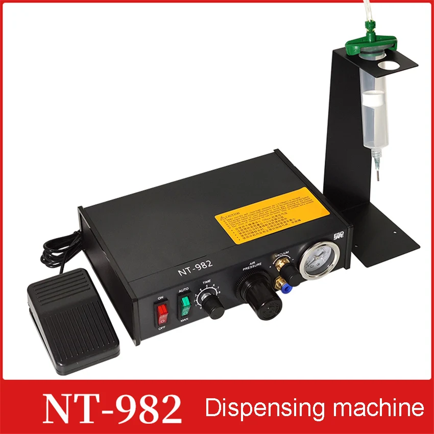 

Automated Glue Dispenser Solder Paste Liquid Semi Automatic Dispensing Machine Controller Dropper NT-982 220-240V