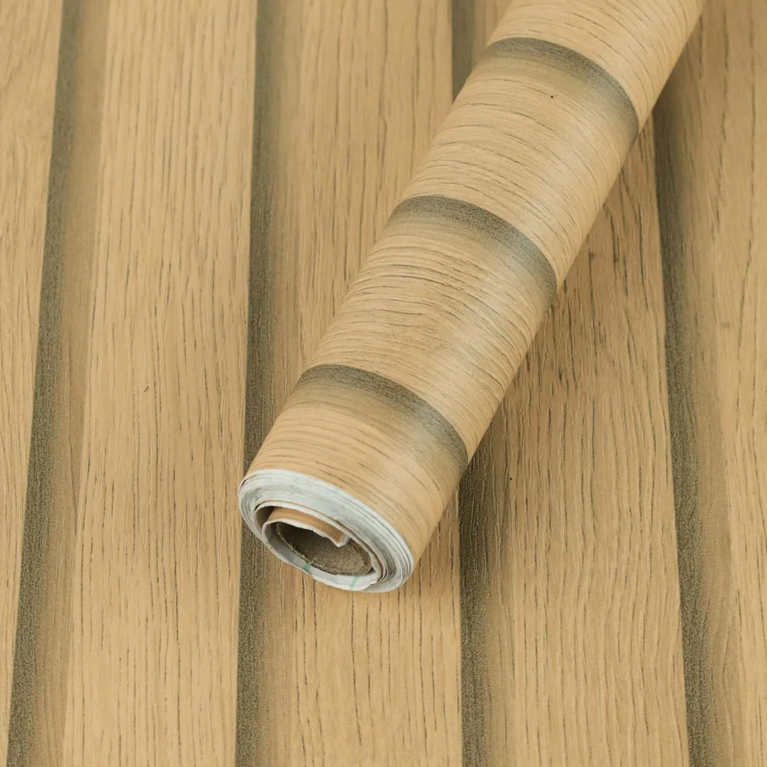 

Light Brown Thickened Wood Grain PVC Peel and Stick Make Your Own Wallpaper Roll ,Contact Paper Self Adhesive
