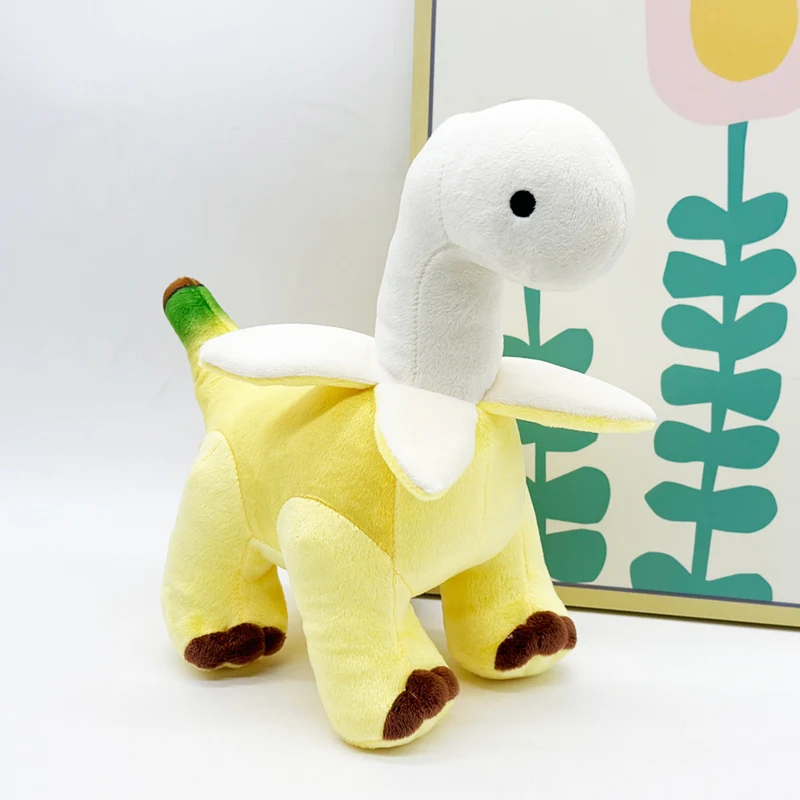

Banana Diplodocus Plush Pterosaur Fruit Dinosaur Doll Yellow Kawaii Toy Soft Pillow Gift For Children
