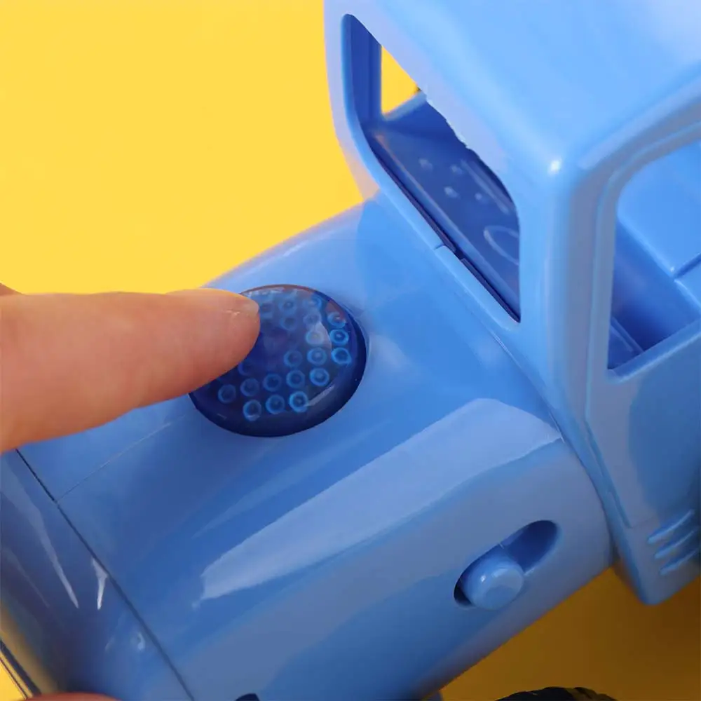 Mini trator azul com luz musical, desenho animado, aprendizagem precoce, carro deslizante, agricultor, diversão, 15 músicas, modelo de carro musical para crianças