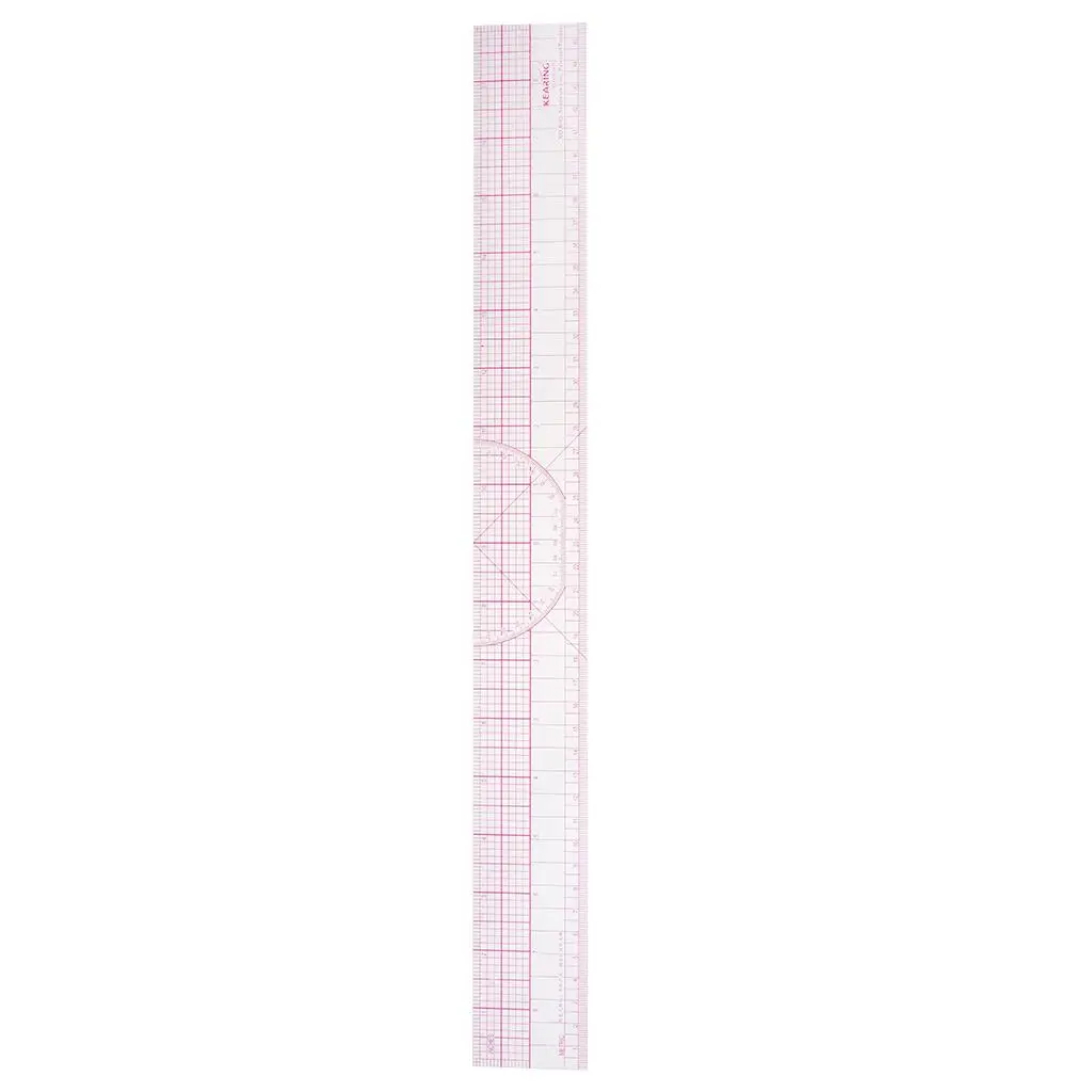 Plastic Clear Rectangle Sewing Ruler for Clothing Measurement Dressmaking