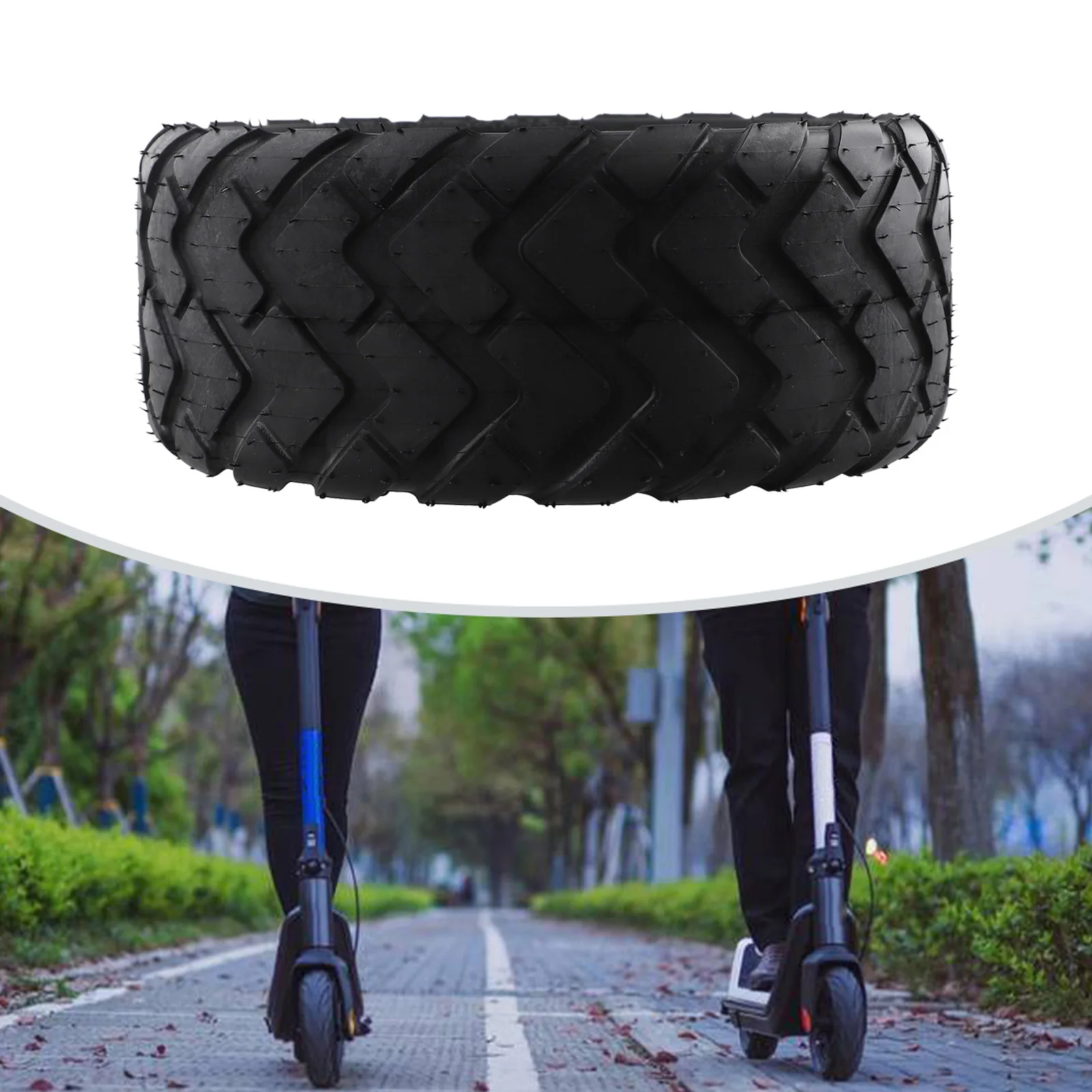 Rubber Scooter Tire 80/60-6 Tire Easy Installation High-quality Rubber Material Inner Diameter 147mm For 10 Inch Scooters