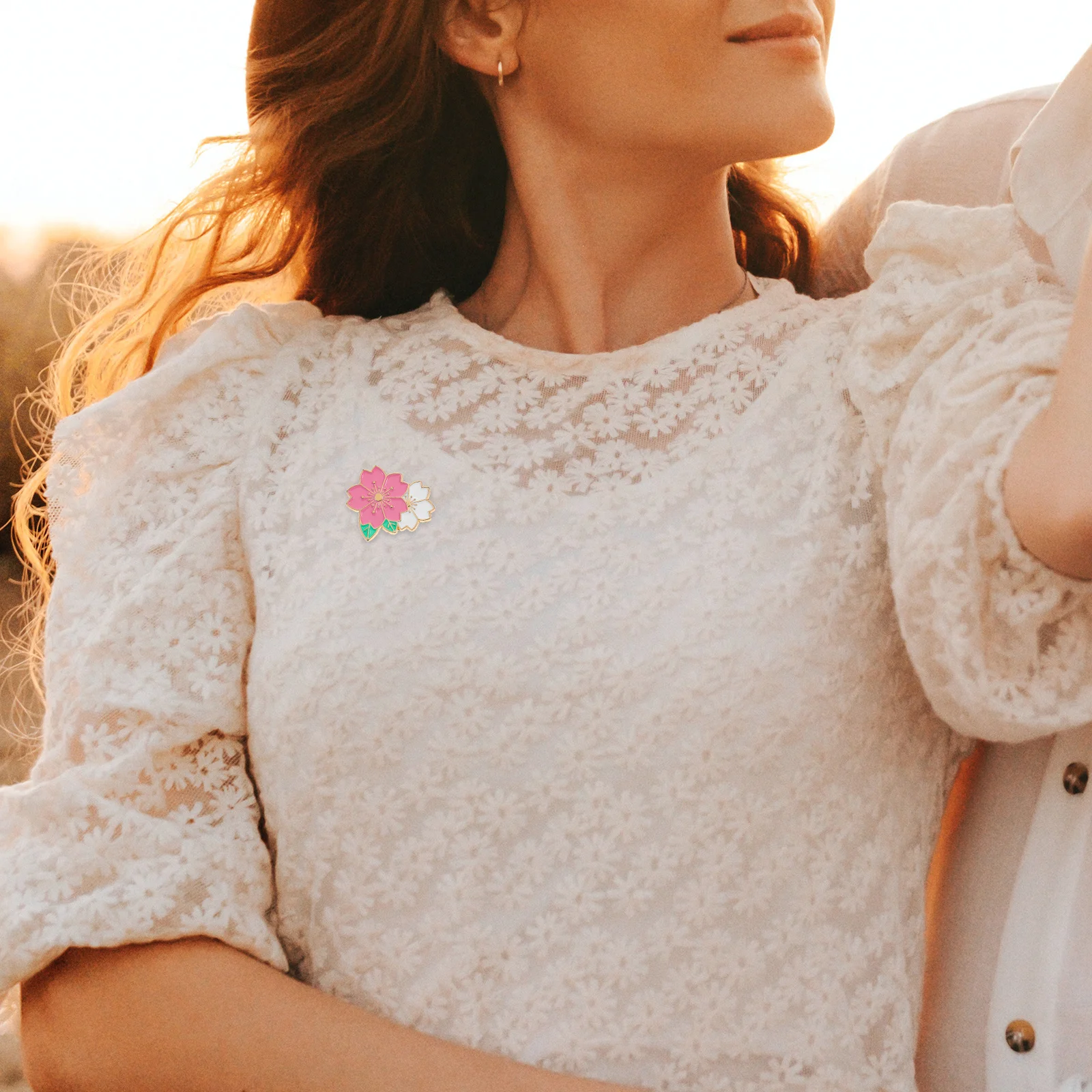 زهر الكرز المينا دبوس اليابانية زهرة التلبيب دبوس لطيف الكرتون بروش للنساء حقائب الظهر جاكيتات الطرف الديكور #3