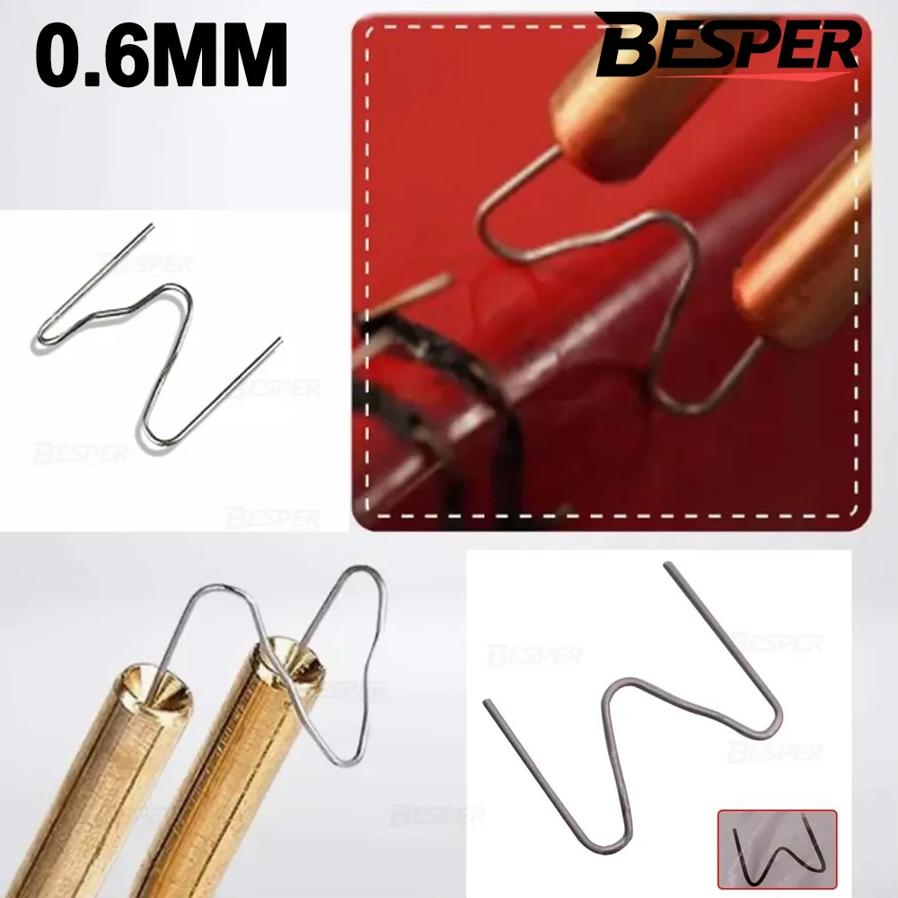 1000/400/100 Stück Kunststoff-Schweißnägel, Heißklebende Klammern, Vorgeschnittene Wellenklammern, Stoßstangenreparatur, Autoreparatur, 0,6/0,8 mm – Detail 4