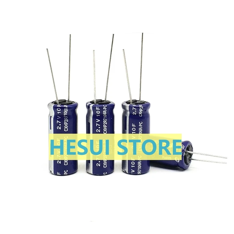 Capacitância Farad, 2.7V10F, 10x25