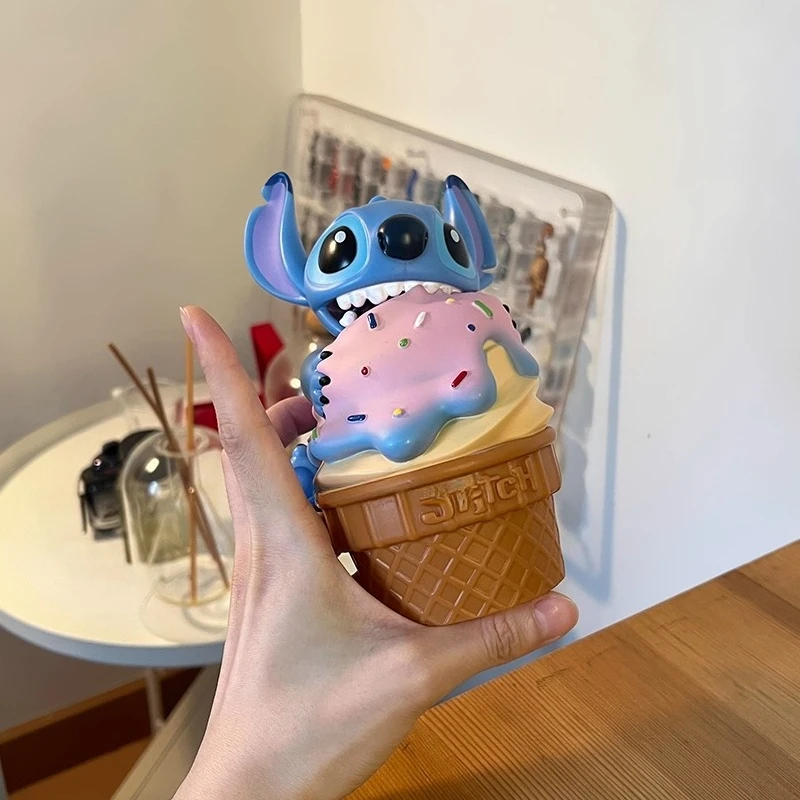 

18cm Kawaii Disney Stitch Cartoon Anime Figures Ice Cream Series Action Figure Pvc Model Doll Collectible Decoration Toys Gift