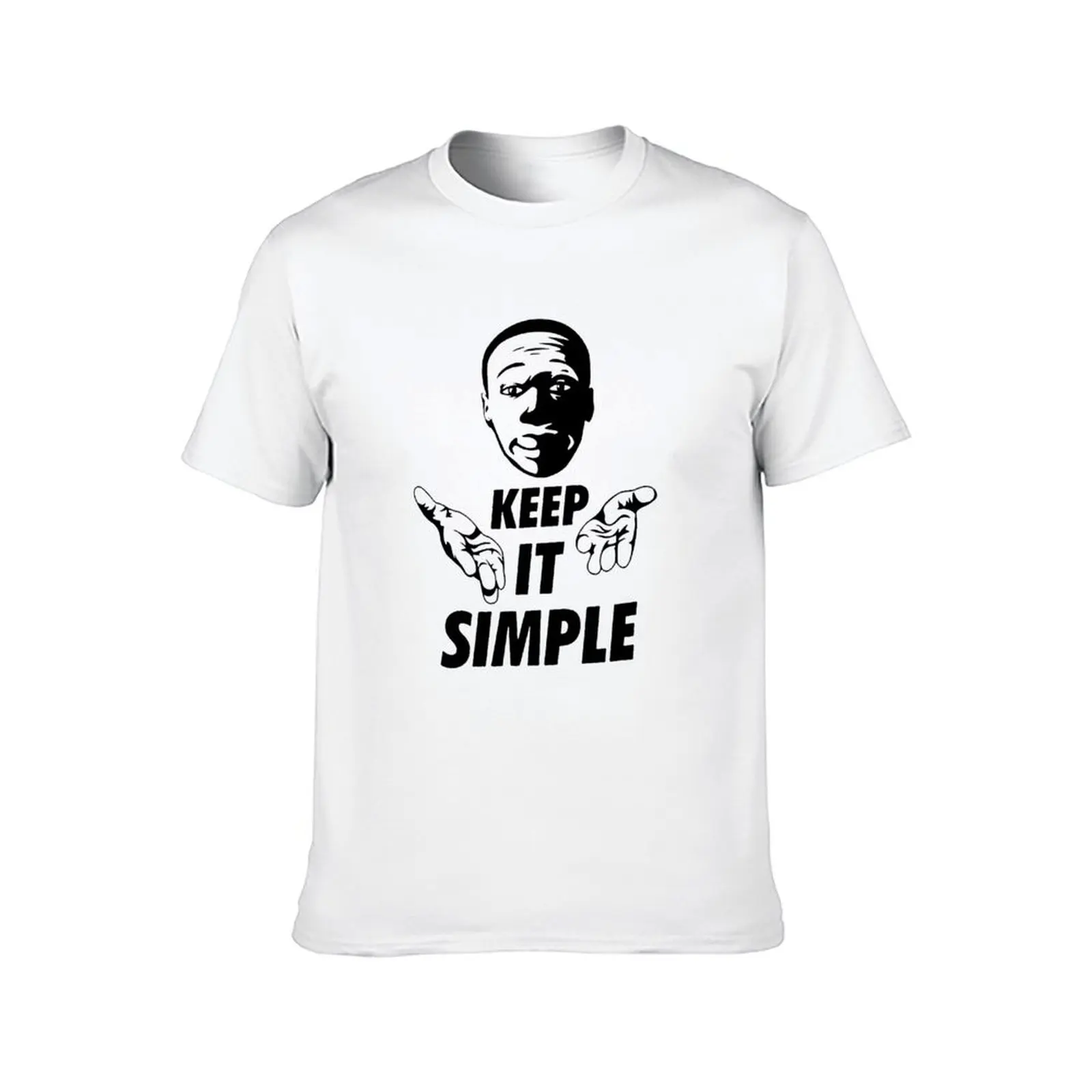 Khaby Lame Keep It Simple Tshirt- Khaby Lame Keep it ملصق بسيط تي شيرت تي شيرت رجل عادي أنيمي تي شيرت كبير الحجم تي شيرت