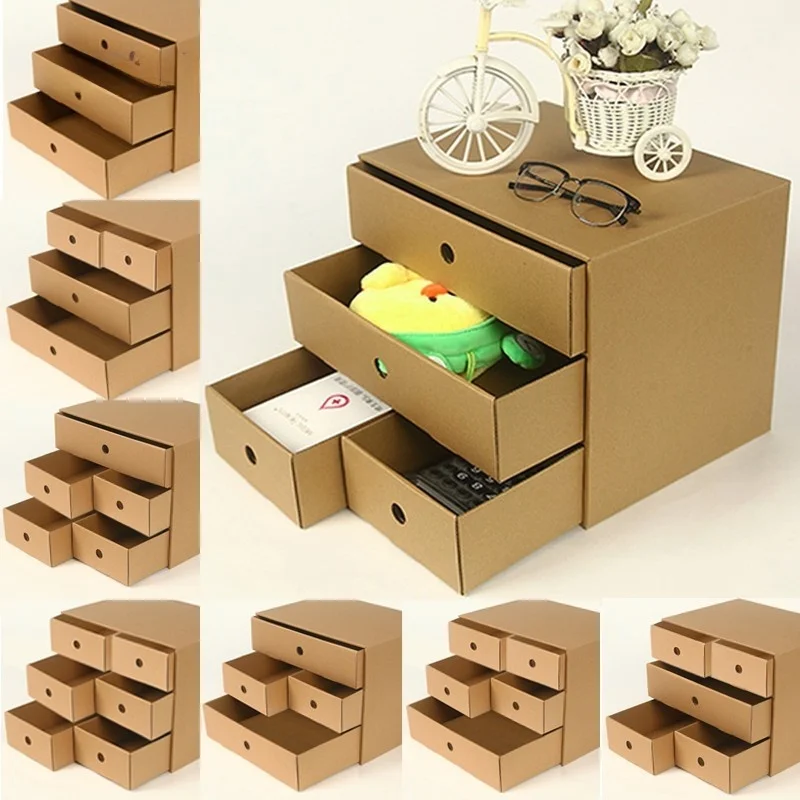 

Creative Desktop Paper Organizer Box Office Student Leather A4 Paper Der Free Combination File Sorting Box Nordic Sle